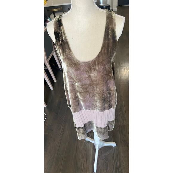 Prada Milano Iridescent knit Dress Ombre Silk Cashmere Velvet Dress Size P Italy - Picture 10 of 16
